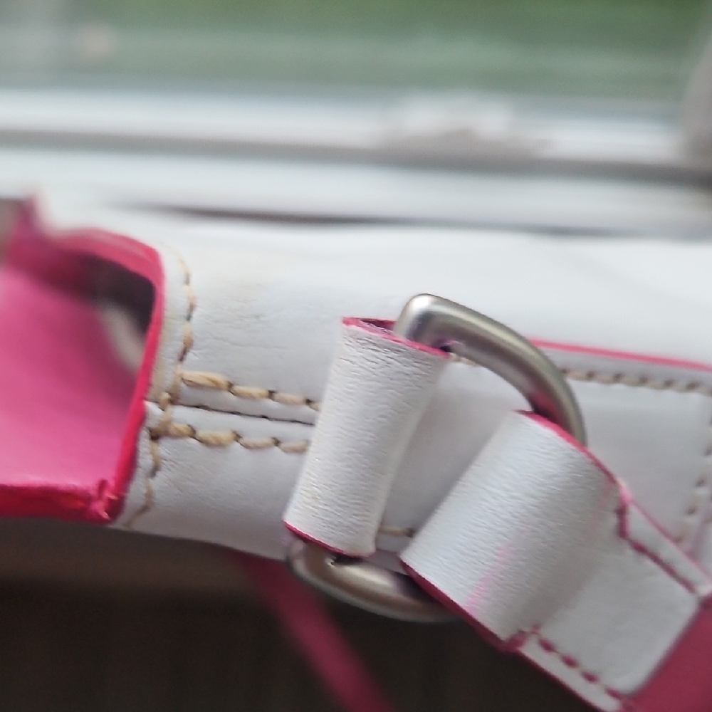 Dooney & Bourke White and Pink Crossbody Bag - Picture 13 of 13